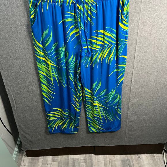 AmberNoon II Petite UPF 50 Cropped Painted Ju Sapphire Palm Petite 1X - Picture 4 of 16